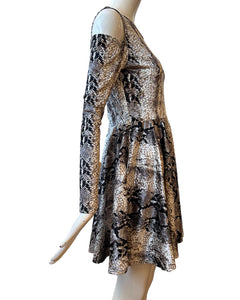 Snakeskin swing dress