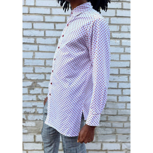 Polkadot Button-Up Shirt