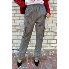 Load image into Gallery viewer, Gray Quilted Knit Pant