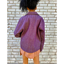 Load image into Gallery viewer, Purple Denim Machanic&#39;s Jacket